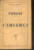 Poesies - L'enfance - Avec envoi de l'auteur. ROBERT BOULAY