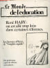Le Monde de l'education N&deg;17 MAI 1976- Rene Haby: on est alle trop loin dans certaines reformes- Les bonnes affaires de l'anglais rapide- Des ...