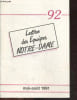 "Lettre des Equipes Notre-Dame N&deg;92- Vous avez dit ""projet sexualite"", evangeliser la sexualite, mission du christ redempteur, homelie pour un 15 ...