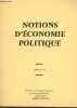 NOTIONS D'ECONOMIE POLITIQUE - COURS N°12. INSTITUT CULTUREL FRANCAIS