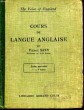 COURS DE LANGUE ANGLAISE - ECOLE NORMALES 1° ET 2° ANNEE. SAYN PIERRE