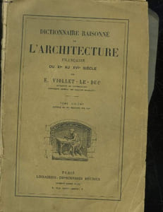 DICTIONNAIRE RAISONNE DE L'ARCHITECTURE FRANCAISE DU 11° AU 16° SIECLE - TOME 6