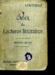 CHOIX DE LECTURES LITTERAIRES - 2° RECUEIL. DUCHATENET A.