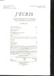 J'ECRIS - N°37. COLLECTIF