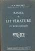MANUEL DE LITTERATURE ET TEXTES EXPLIQUES. GASZTOWTT A. M.