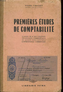 PREMIERES ETUDES DE COMPTABILITE - CLASSES DE 4° DES COLLEGES TECHNIQUES COMMERCIAUX, 1° ANNEE DES CENTRES D'APPRENTISSAGE COMMERCIAUX