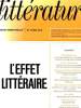 LITTERATURE - N°14 - L'EFFET LITTERAIRE. COLLECTIF