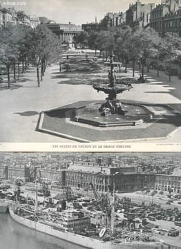 1 LOT DE 8 PHOTOS NOIR ET BLANC DE BORDEAUX : LA BASILIQUE ST SEURIN,LES ALLEES DE TOURNY ET LE GRAND THEATRE, VUE PARTIELLE DE LA CITE PINCON, LE ...