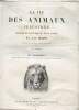 LA VIE DES ANIMAUX ILLUSTREES DESCRIPTION POPULAURE DU REGNE ANIMAL- LES MAMMIFERES INCOMPLET. BREHM A. E.