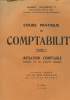 CROUS PRATIQUE DE COMPTABILITE - TOME 1 - INITIATION COMPTABLE EN 25 LECONS PRATIQUE ET ORGANISATION COMTPABLE EXERCICES ET QUESTIONS D'EXAMEN. ...