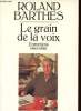 LE GRAIN DE LA VOIX. ENTRETIENS 1962-1980. ROLAND BARTHES