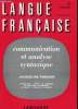 LANGUE FRANCAISE - COMMUNICATION ET ANALYSE SYNTAXIQUE. JACQUELINE PINCHON