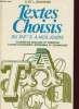 TEXTES CHOSIS DU XVIe SIECLE S. A NOS JOURS.. A. ET L. ROUGERIE