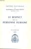 LE RESPECT DE LA PERSONNE HUMAINE. SON EMINENCE LE CARDINAL FELTIN