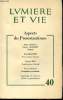 N° 40 - ASPECT DU PROTESTANTISME. LUMIERE ET VIE