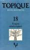 REVUE FREUDIENNE N° 18 - TRAJETS ANALYTIQUES. TOPIQUE