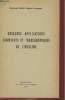 QUELQUES APPLICATIONS DERMIQUES ET TRANSDERMIQUES DE L'INSULINE. DOCTEUR ANDRE MARCEL GEORGES