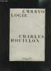 EMBRYOLOGIE- COLLECTION METHODE. HOUILLON CHARLES