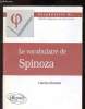 Le vocabulaire de Spinoza. Ramond Charles