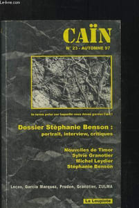 Caïn n°23 - Automne 97 : Des nouvelles de mon dentier, par Ernesto Mato - Portrait de Stéphanie Benson, par François Braud - Tarzan malade d'Hervé Prudon, par Michel Leydier,etc.