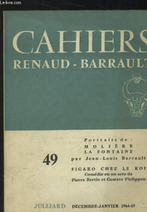 Cahiers de la compagnie n°49 : Portraits de Molière, La Fontaine, Beaumarchais