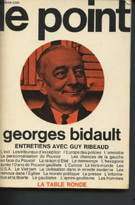 Le Point : entretien avec Guy Ribeaud - L'exil, les tribunaux d'exception, l'Europe des polices, l'amnistie, la personnalisation du pouvoir, les chances de la gauche en face du pouvoir, la raison d'Etat, le mensonge, l'hexagone après 10ans de pouvoir ....