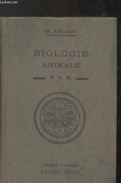 Cours de biologie animale - à l'usage des candidats au P. C. B.. Abeloos Marcel