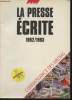 La presse écrite 1992/1993, connaissance des médias. Guérin Serge, Pouthier Jen-Luc
