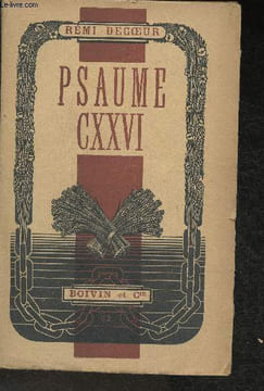 "Psaume CXXVI ""Proses de captivité""". Decoeur Rémi