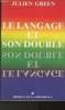 Le langage et son double. Green Julien