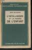 L'intelligence et la pensée de l'enfant. Bourjade Jean