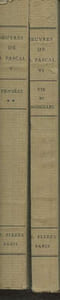 Oeuvres de Blaises Pascal Tomes V et VI (en 2 volumes)