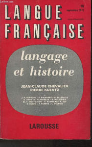 Langue française n°15 septembre 1972- Langage et Histoire