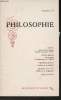Philosophie- N°29- Sommaire: Hegel: Science de la logique, préface à la seconde édition- David Brezis: Kierkegaard et l'équivoque de l'idéalité- ...