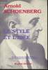 Le style et l'idée. Schoenberg Arnold