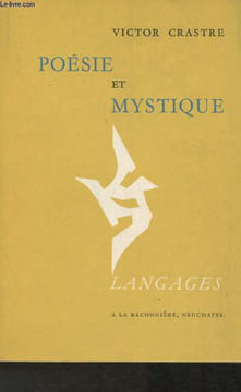 "Poésie et mystique (Collection ""Langages"")". Crastre Victor