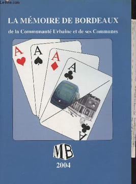 La mémoire de Bordeaux de la Communauté urbaine et de ses communes- Agenda 2004 +coupures de presses sur Bordeaux. Collectif