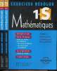 Exercices résolus 1ère S- Mathématiques- Tome I: Analyse et Tome II:Géométrie, Statistiques, Probabilités. Renard Claudine, Roche Geneviève