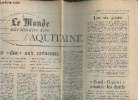 "Le Monde, une semaine avec l'Aquitaine- 16 Novembre 1976 - Page 19- Sommaire: Une ""Duc"" aux créneaux- ""Sud-Ouest"" montre les dents- M. ...