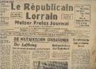 Le Républicain Lorrain- 20 ème année N°6- 18 octobre 1939- En allemand- Sommaire: Die militaerischen operationen - Ein Raid der deutchen Luffwaffe ...