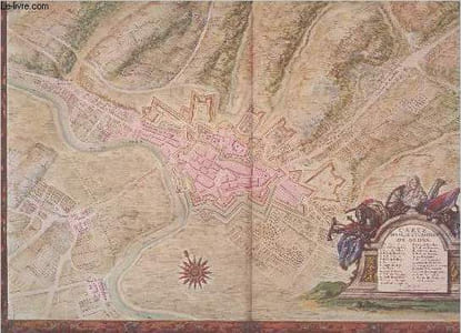 Pochette de feuillets d'environ 100 plans anciens de régions des France