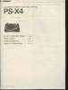 Manuel D'utilisation de L'Automatic Stereo Turntable system- PS-X4 de Sony. Sony