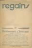 Regains- 5ème année n°21 Eté-Automne 1938- Numéro spécial de Reconaissance à Supervielle- Sommaire: Portrait de Jules Supervielle par Madeleine ...