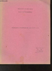Rapport interne: Amplificateurs paramétriques du spectomètre 21 cm- Observatoire de Meudon