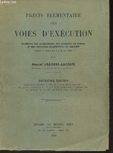 Précis élémentaire des voies d'exécution