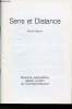 Sens et distance- Mesures, supposition, essais &agrave; partir de Correspondance. Magnen Michel