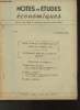 Notes et études économique n°35- 23 Octobre 1951-Sommaire: Le réarmement porte en lui la crise économique- Statistiques: Les transports de marchandise ...