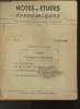 "Notes et études économique n°34- Octobre 1951-Sommaire: L'Egypte, la compagnie du Canal de Suez- La libre entreprise- La situation économique au USA- ...