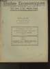 Etudes économiques n°36-19. Katz, Segal, Rautbard, Vasioutine, Touretski