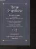 Revue de synthèse- 4ème série- n°1-2, Janvier-Juin 1992-Sommaire: Le commerce cultutrel des nations: France-Allemagne, XVIIIe -XIXe siècle- Le sacre ...